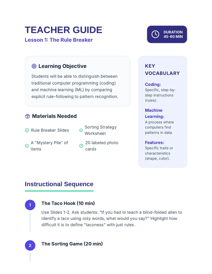 Rule Breaker Teacher Guide