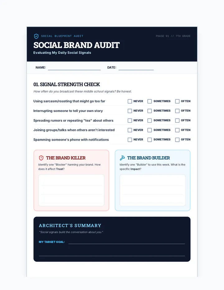 Social Brand Audit Worksheet