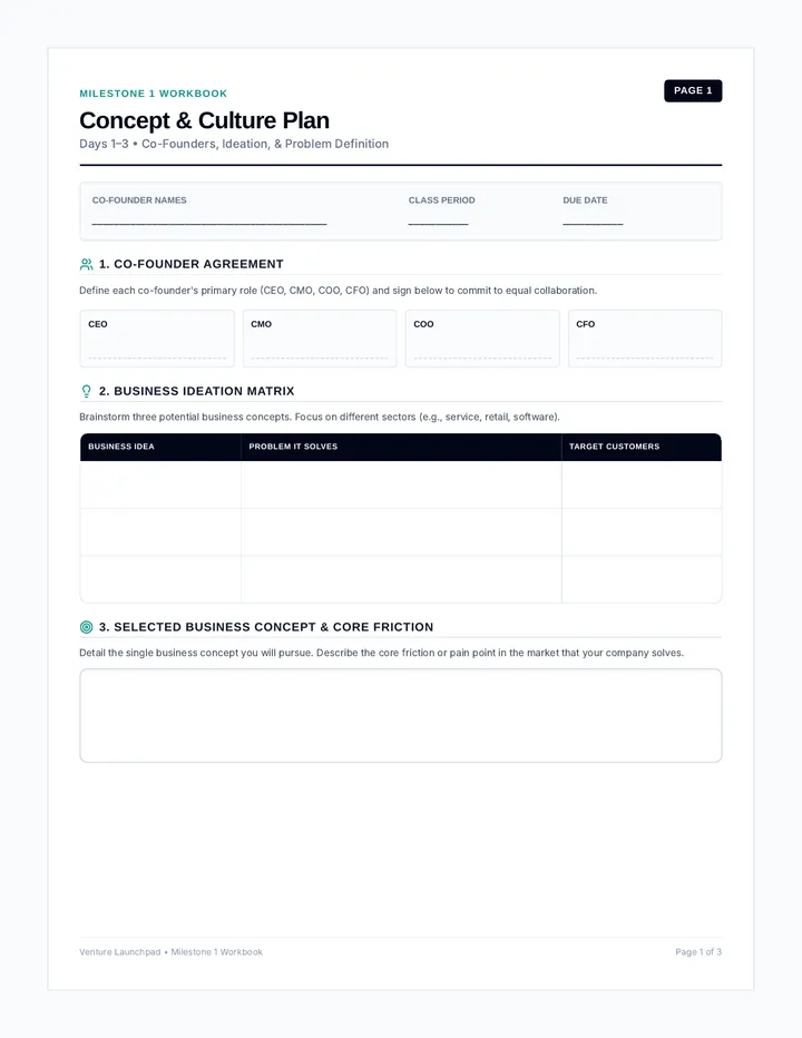 Concept and Culture Workbook