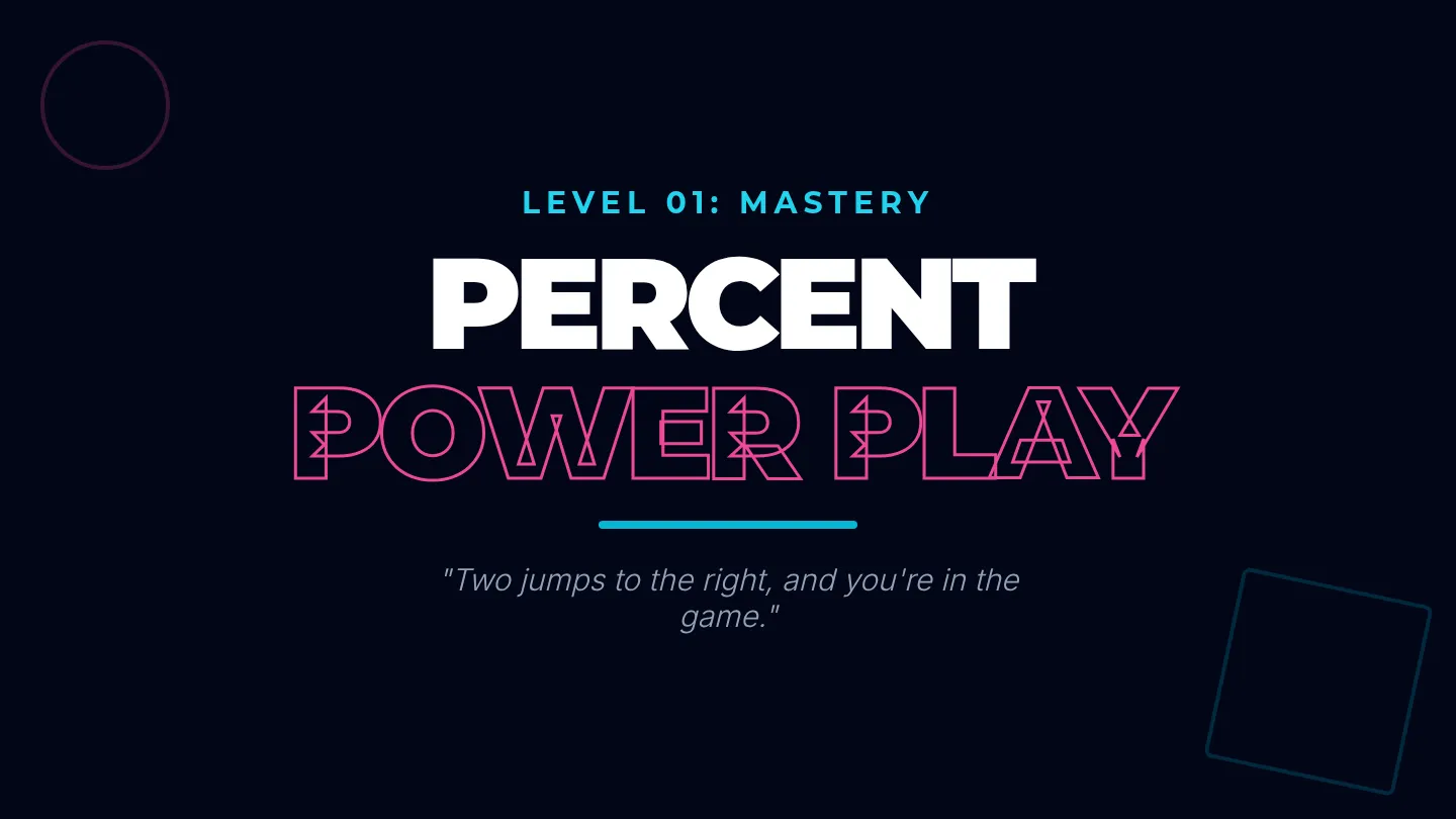 Neon Percent Presentation Slides