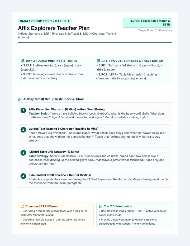 Affix Explorers Teacher Plan