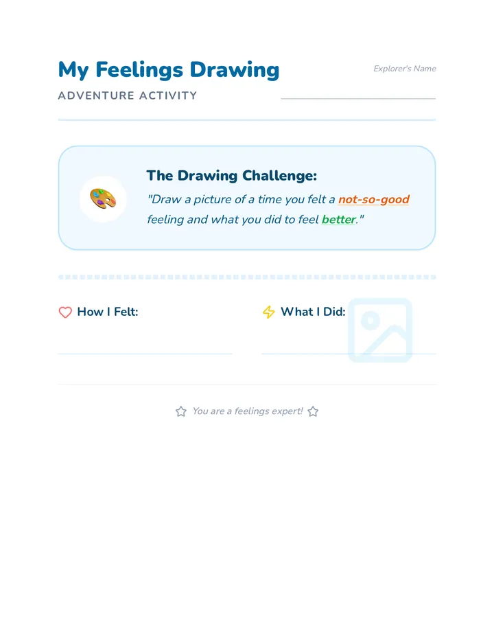 Feelings Drawing Activity