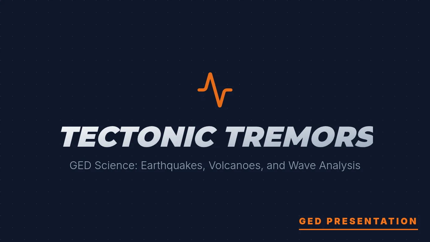 Tectonic Tremors Slides
