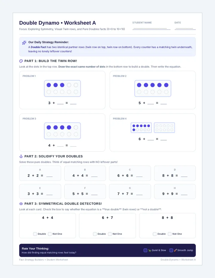 Double Dynamo Worksheet A