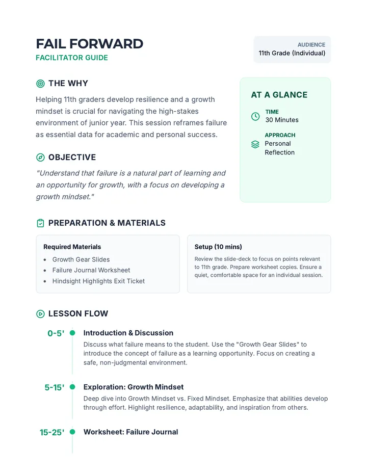 Fail Forward Facilitator Guide