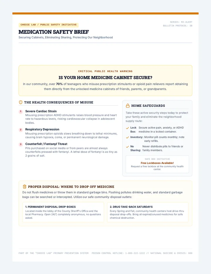Rx Alert Community Flyer