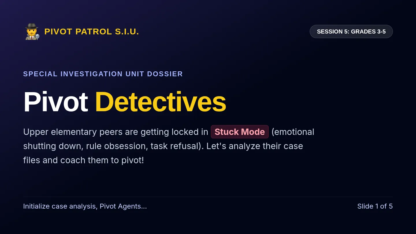 Pivot Detective Slides