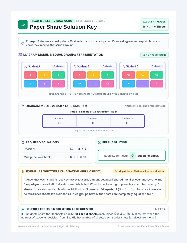 Paper Share Solution Key