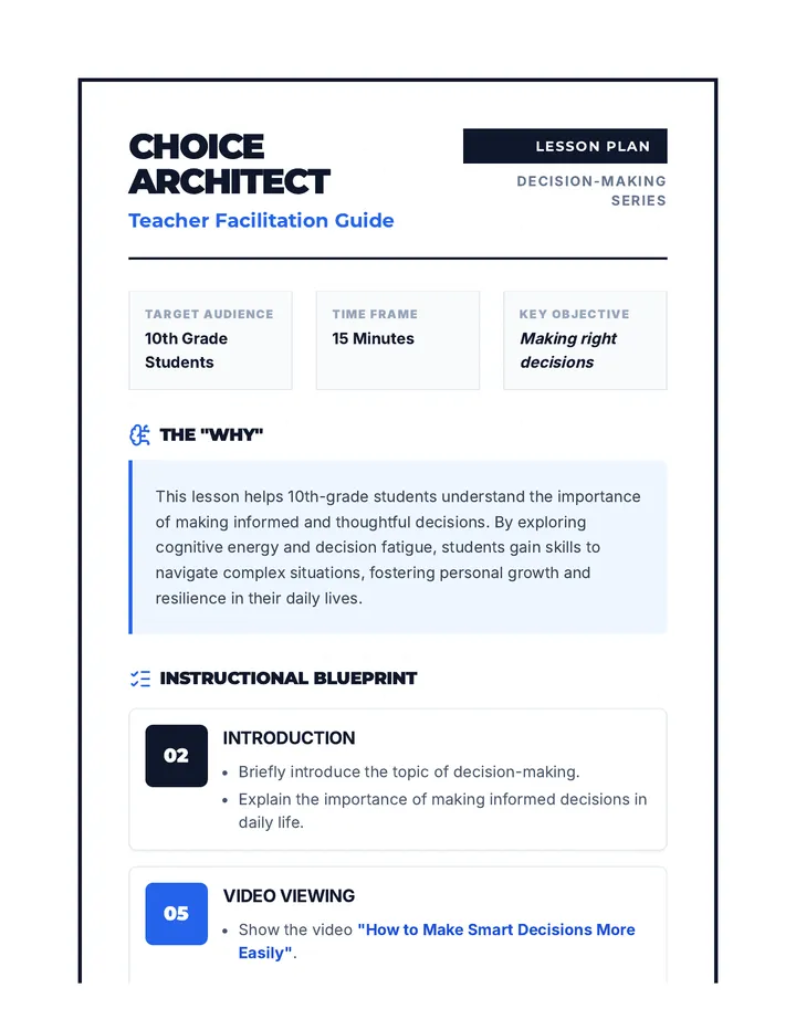 Choice Architect Guide