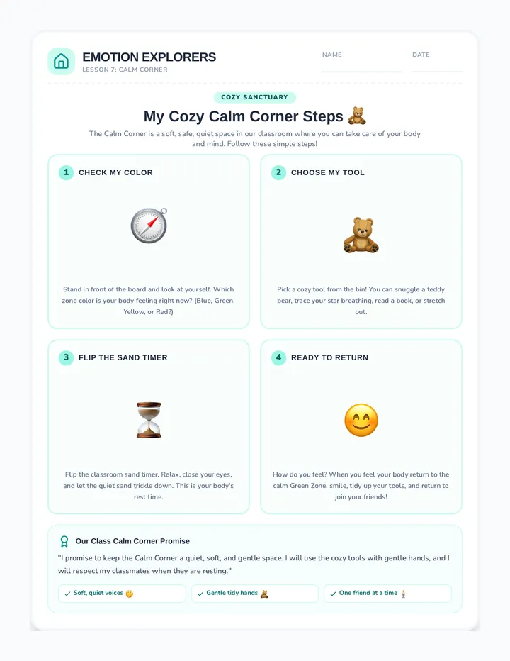 Calm Corner Steps Poster