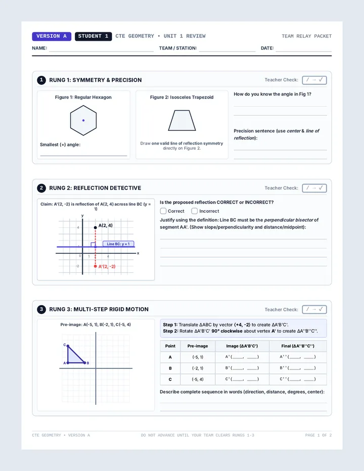 Mastery Ladder Student Packets