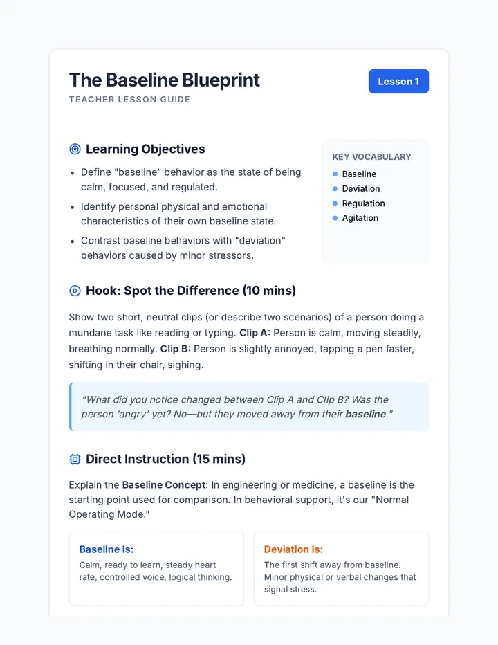 Baseline Blueprint Worksheet