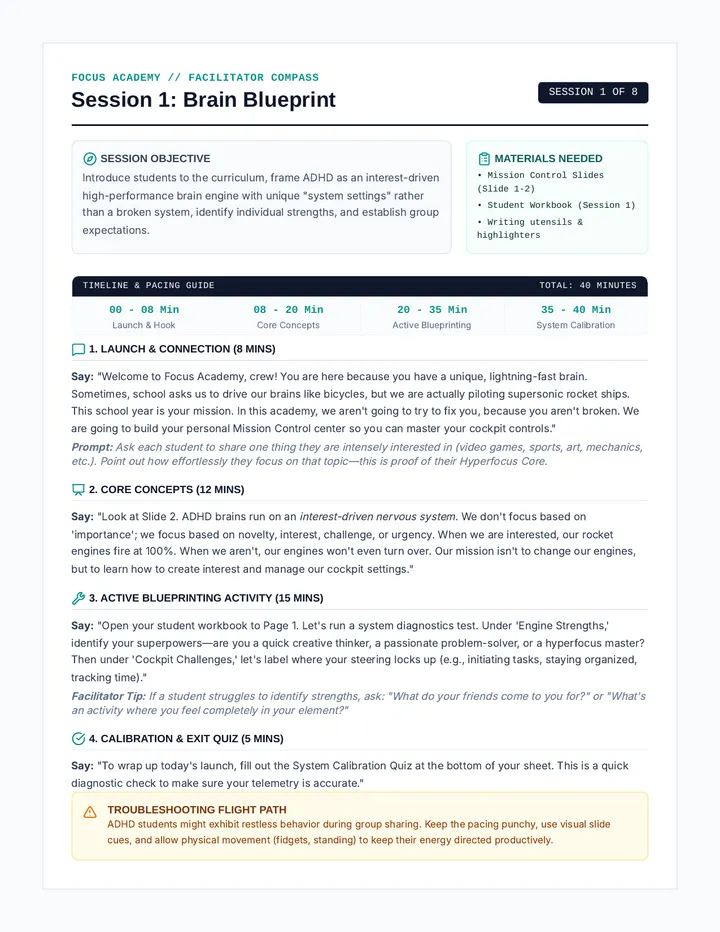 Brain Blueprint Facilitator Guide