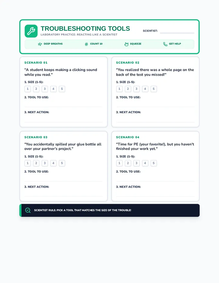 Troubleshooting Tools Practice Worksheet