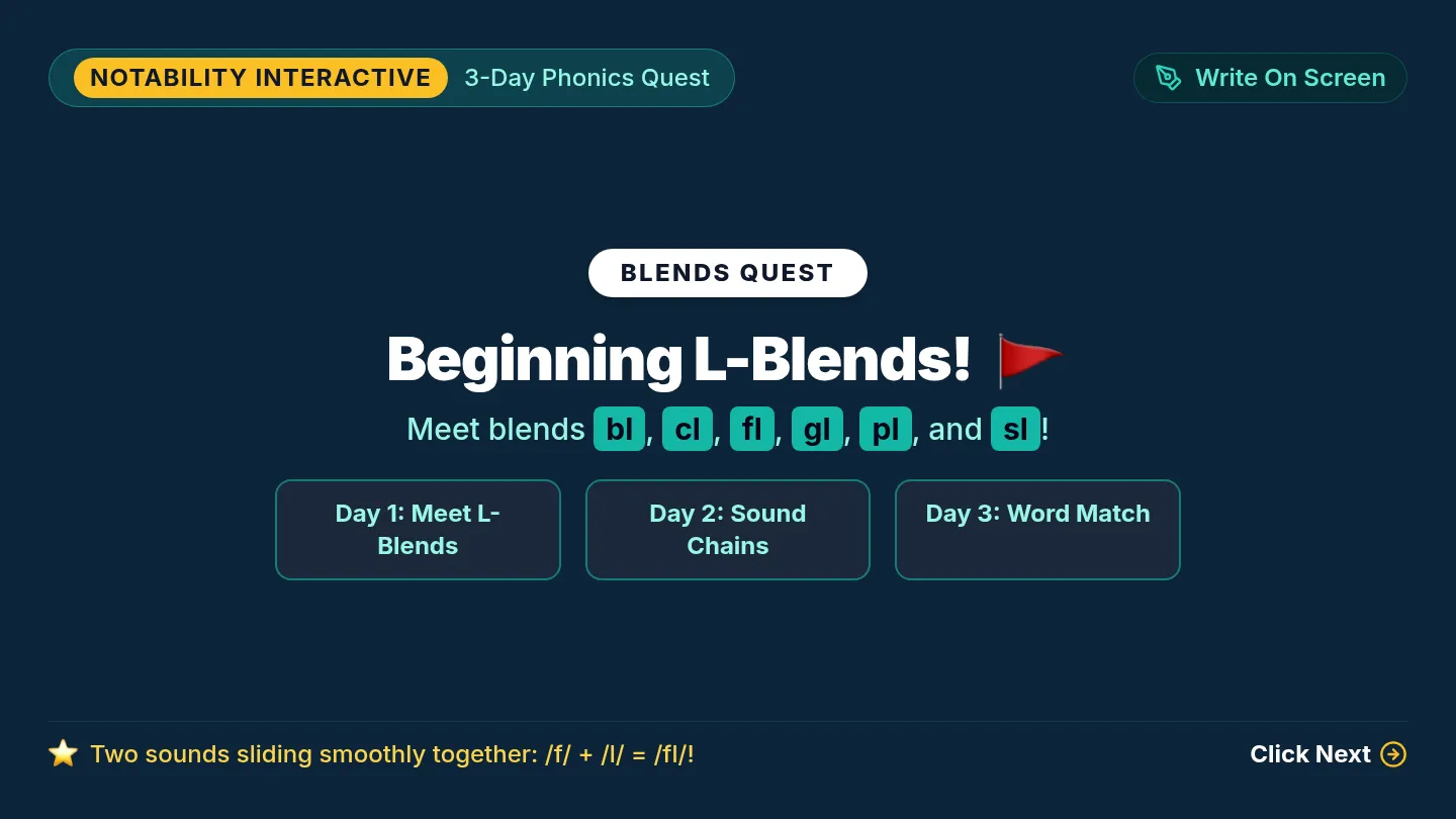 L Blend Quest Slides