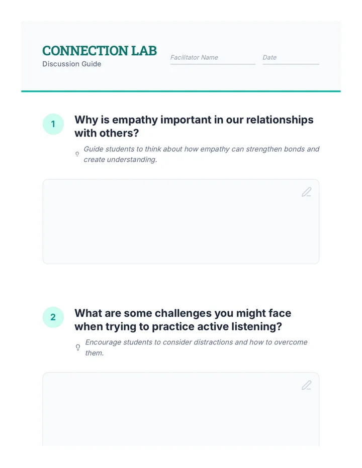 Connection Lab Discussion Cards