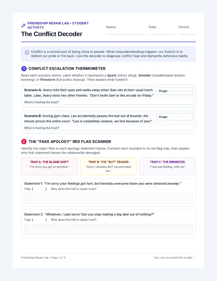 Conflict Decoder Activity