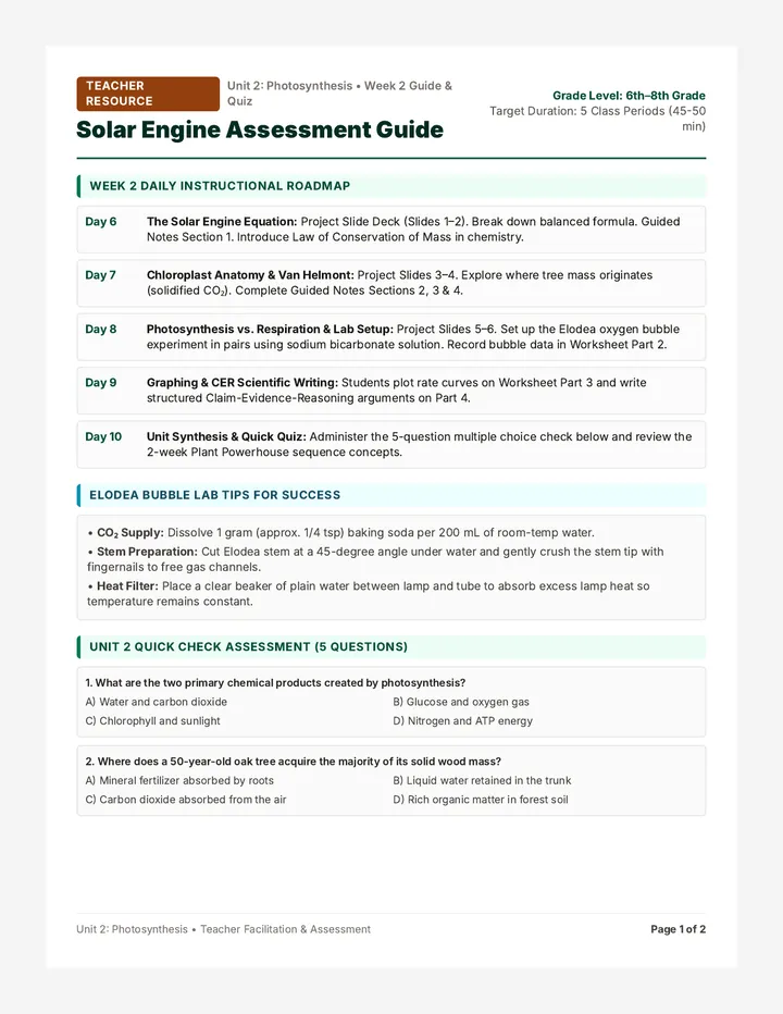 Solar Engine Assessment Guide