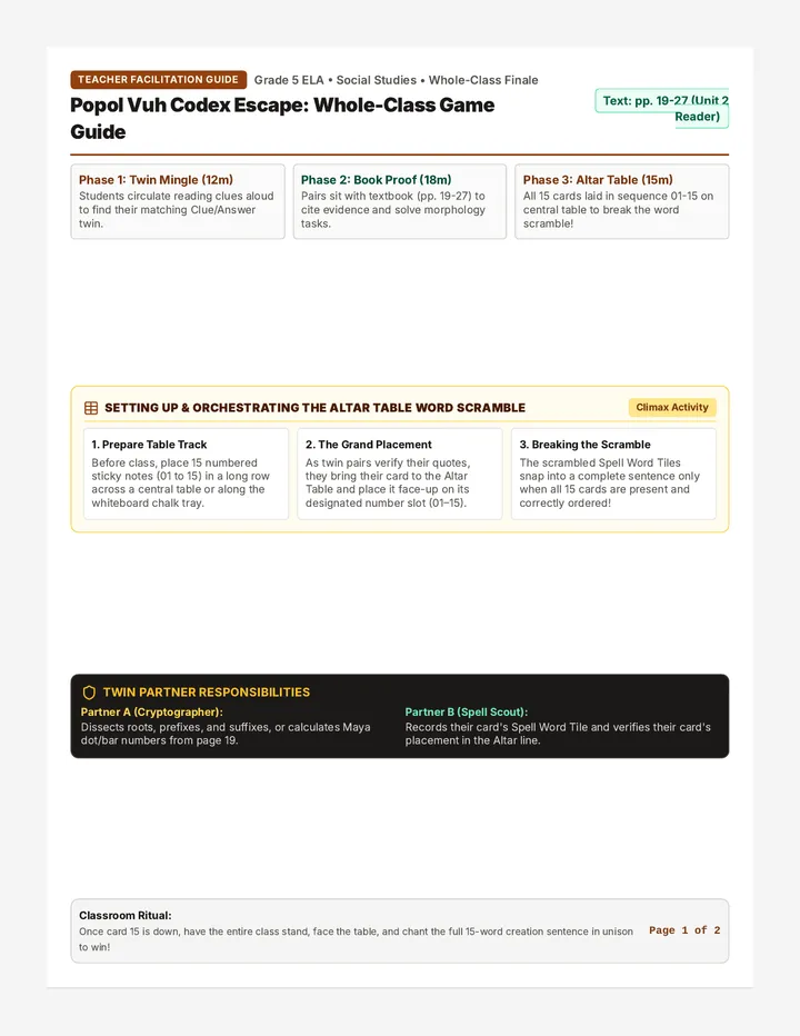 Text Hunter Teacher Guide