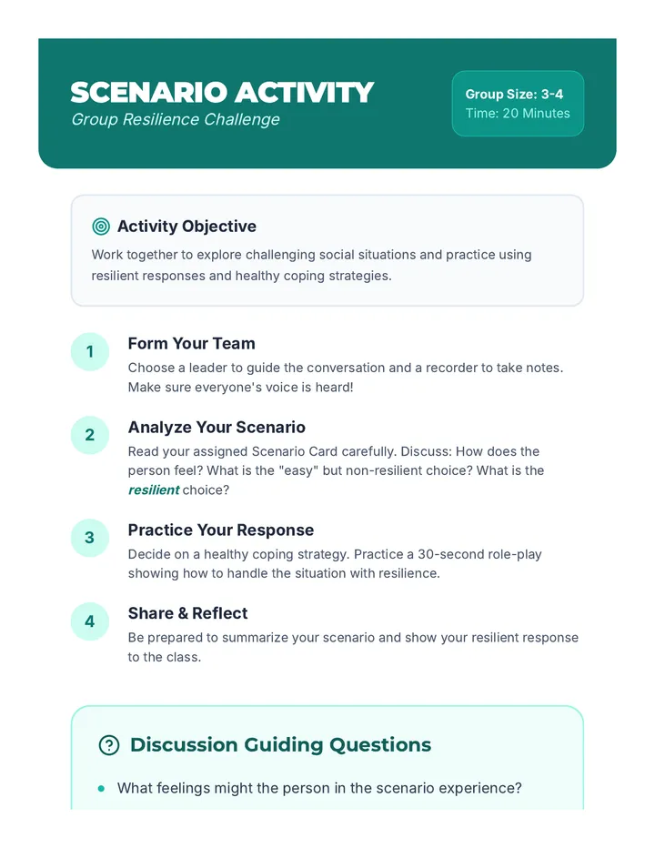 Resilience Activity Instructions