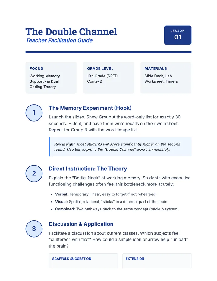 Double Channel Facilitator Guide