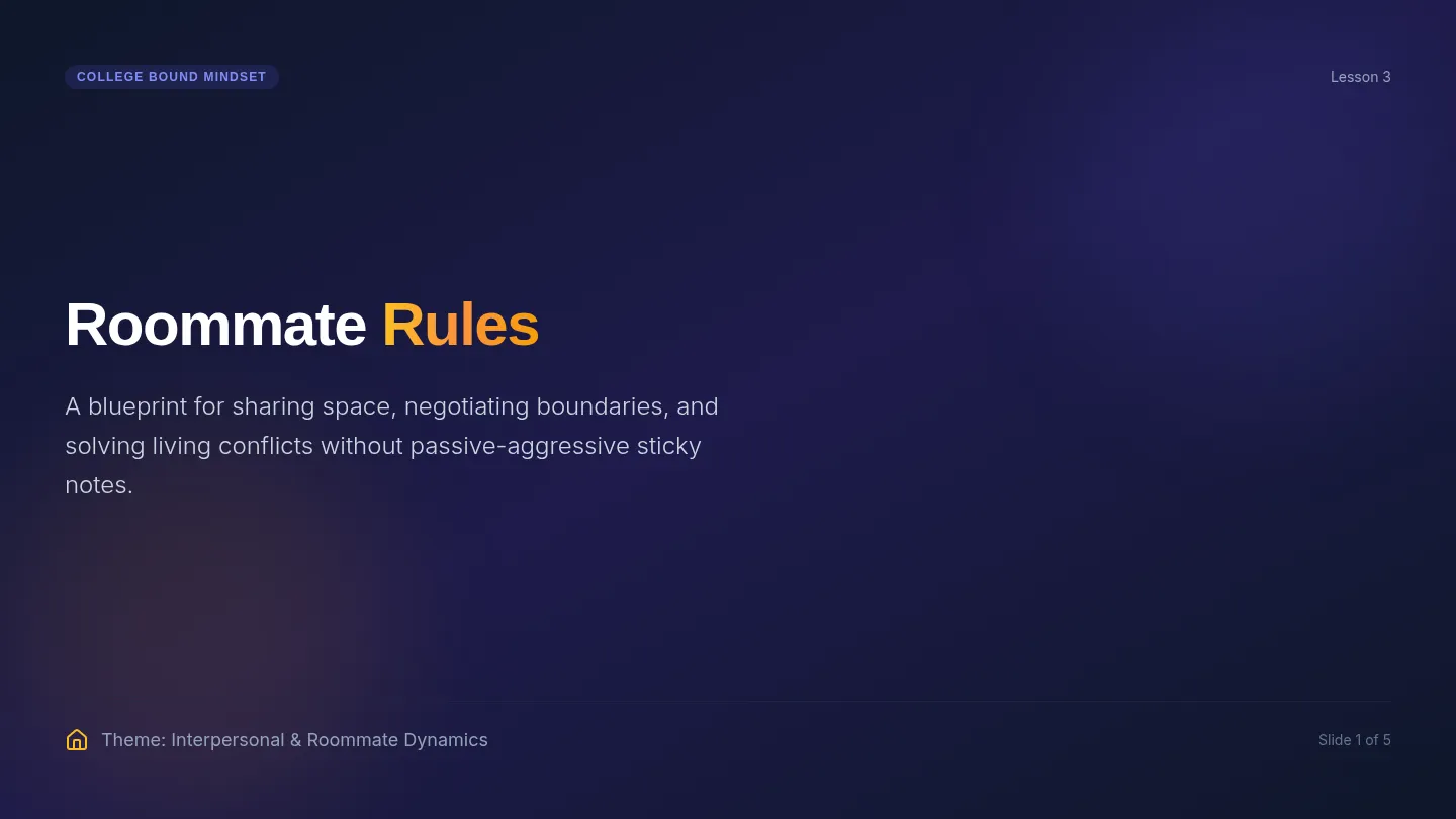 Roommate Rules Slides