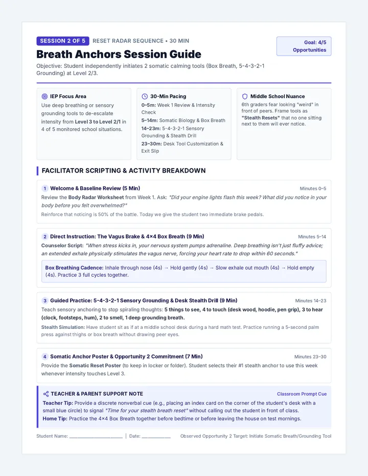 Breath Anchors Session Guide