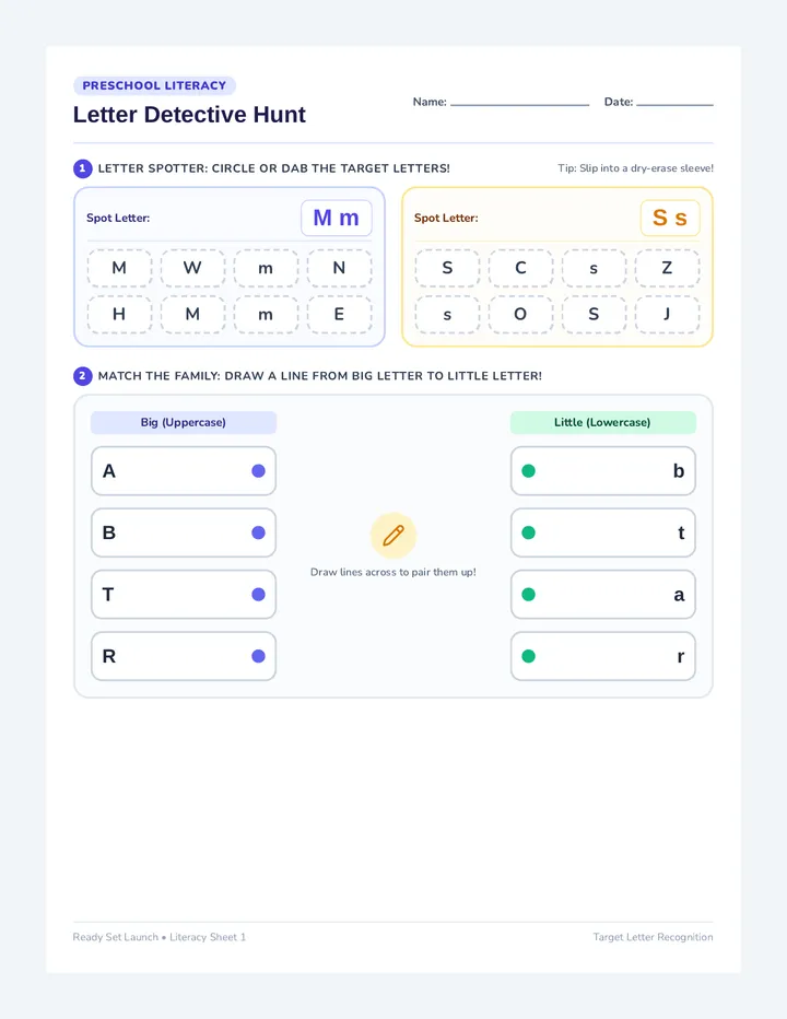 Letter Launch Activity Pack