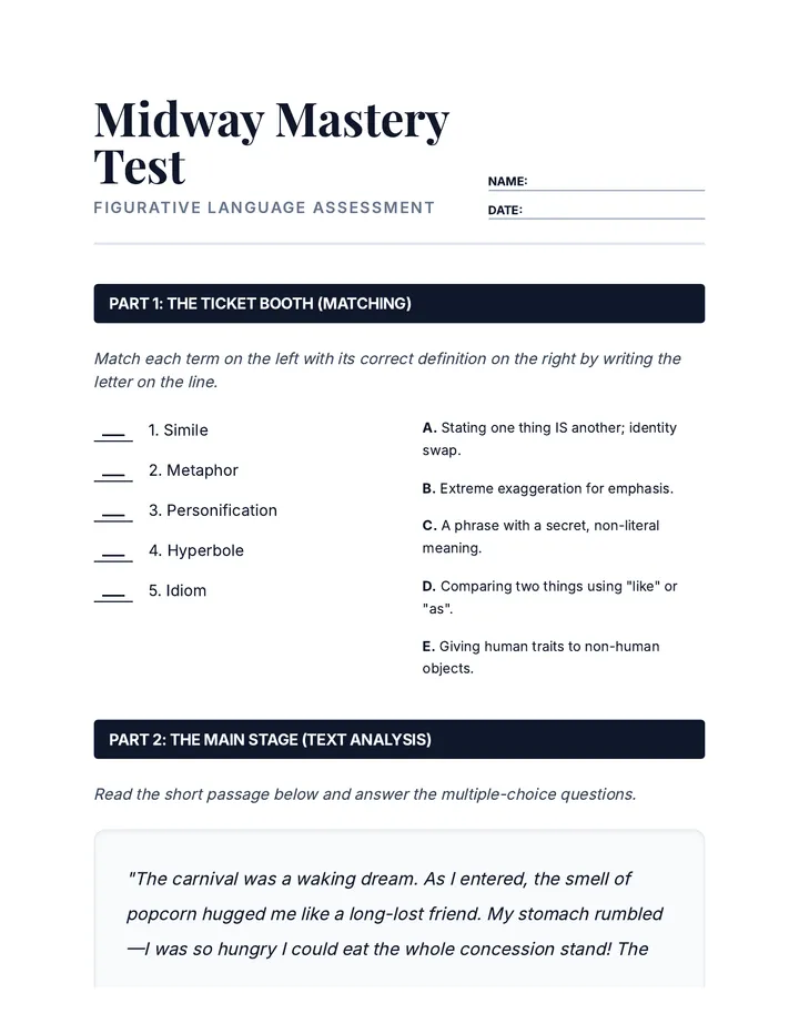 Midway Mastery Assessment