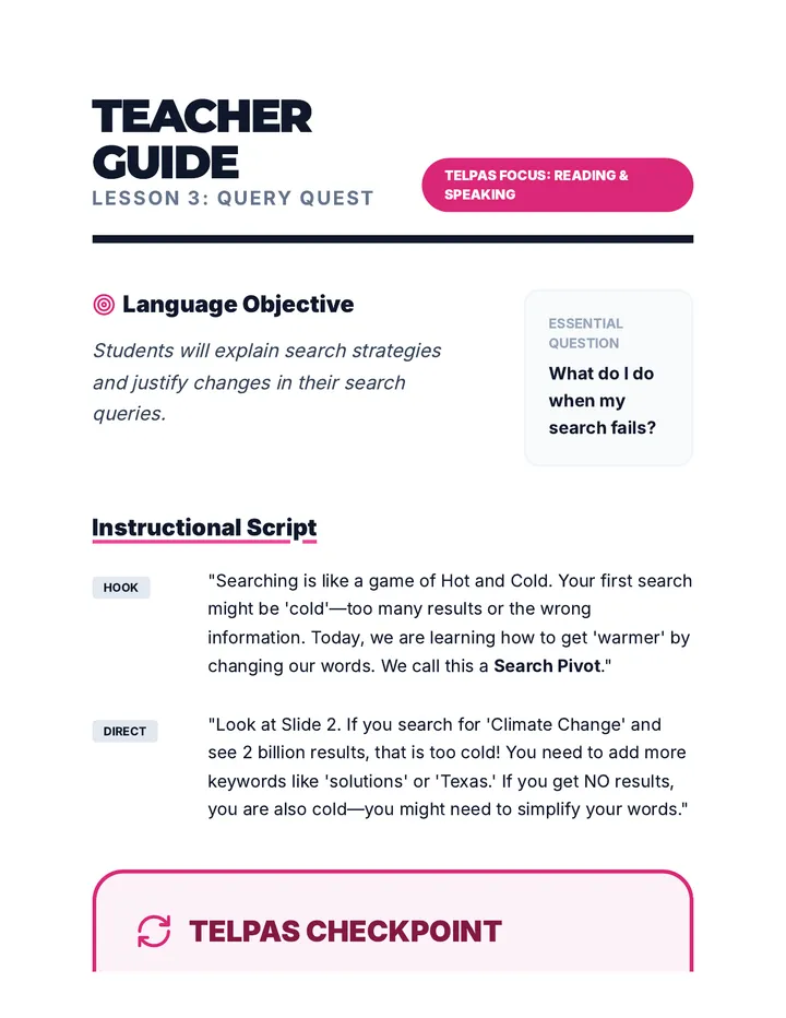 Query Quest Teacher Guide
