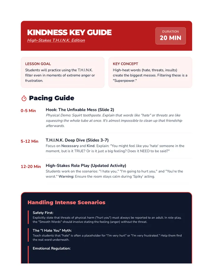 Kindness Key Teacher Guide v2 High Stakes