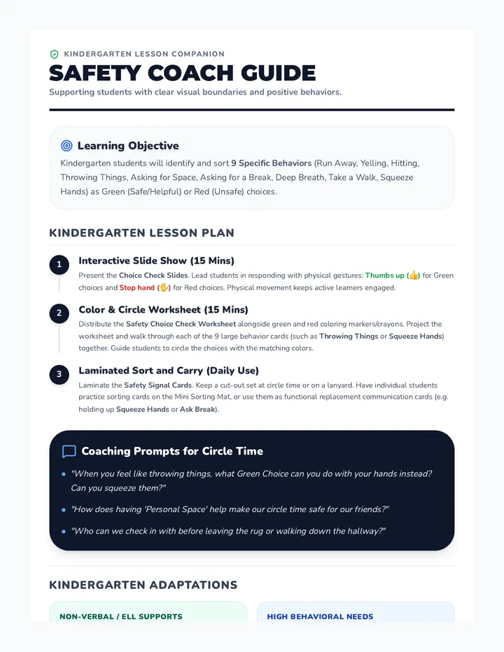 Safety Coach Guide