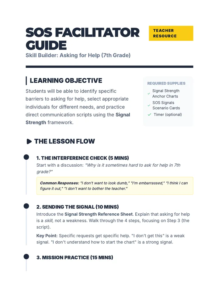 SOS Facilitator Guide