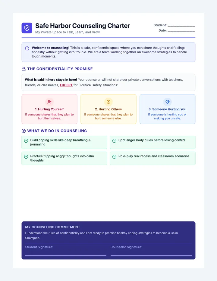 Counseling Charter Handout