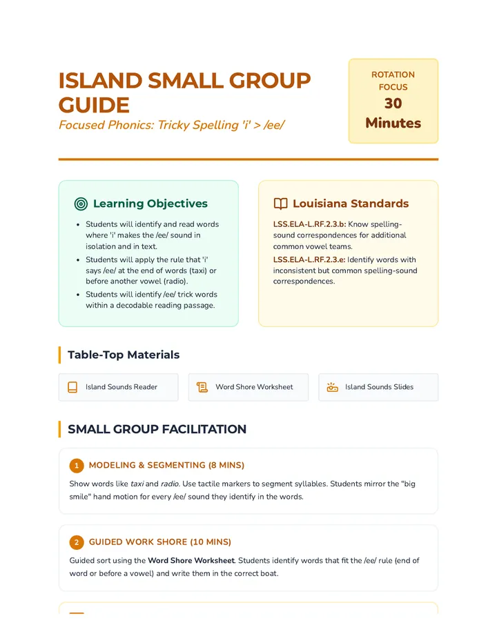 Island Small Group Guide