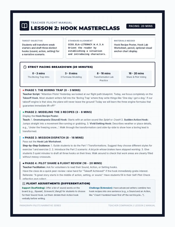 Hooks Teacher Guide