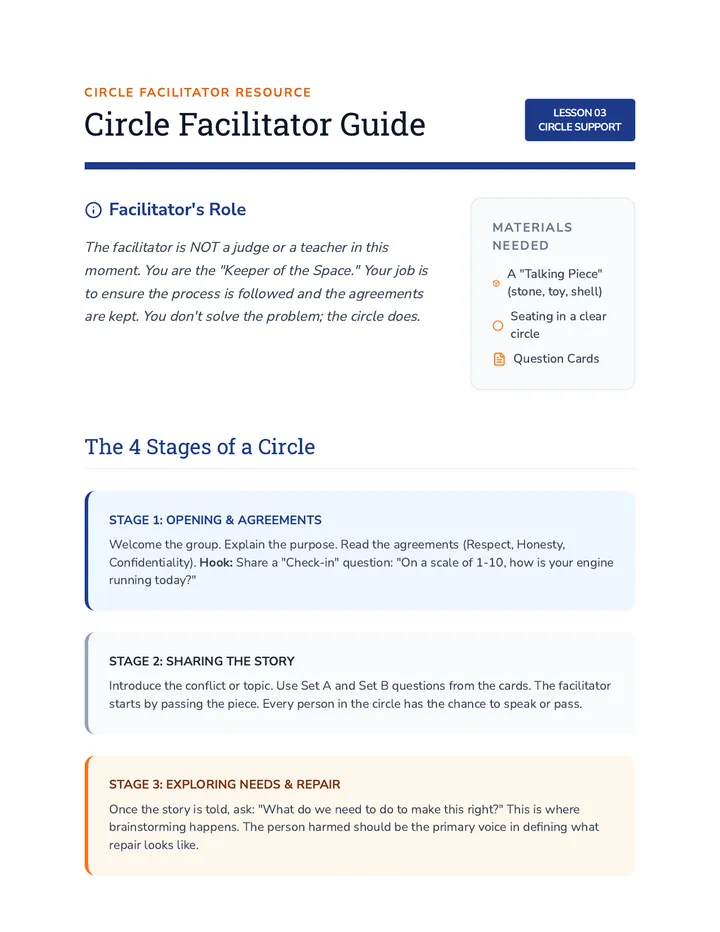 Circle Facilitator Guide