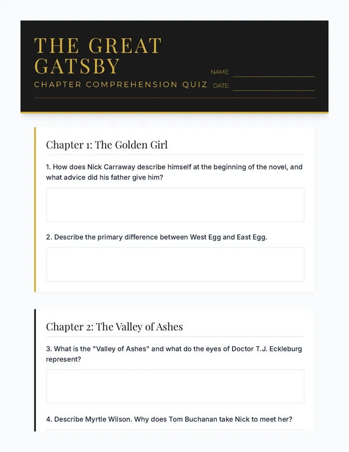 Green Light Quiz Document