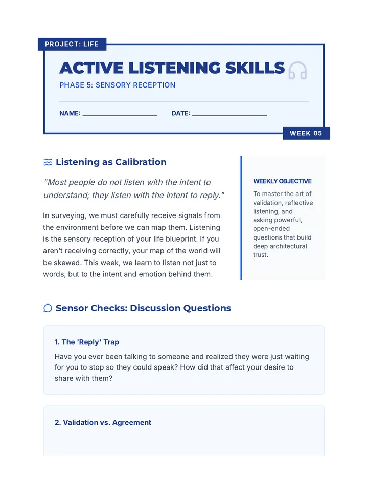 Active Listening Mission Guide