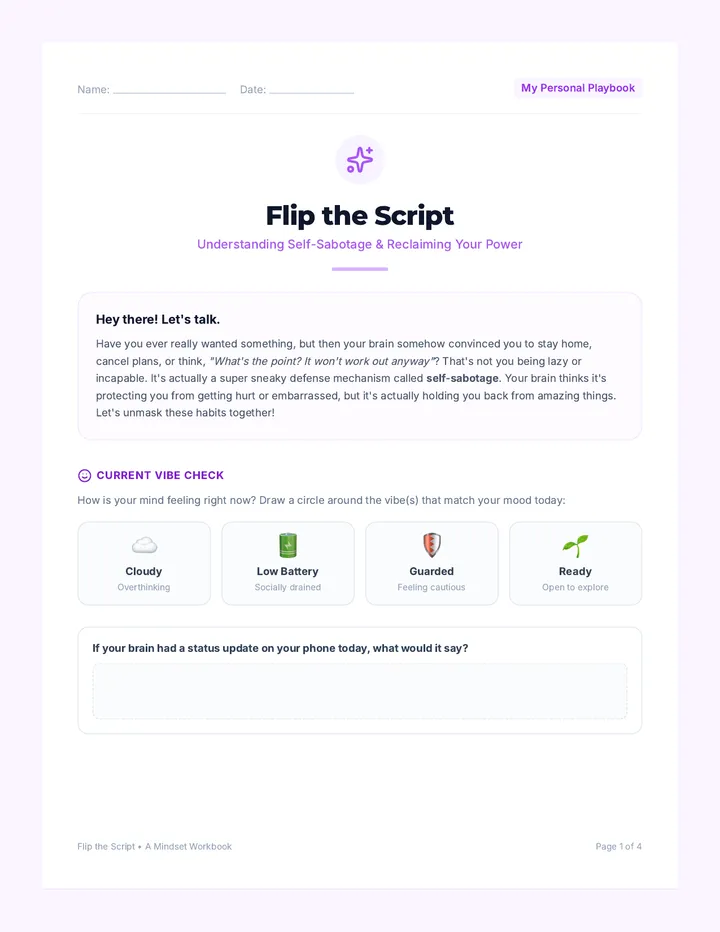 Flip the Script Workbook