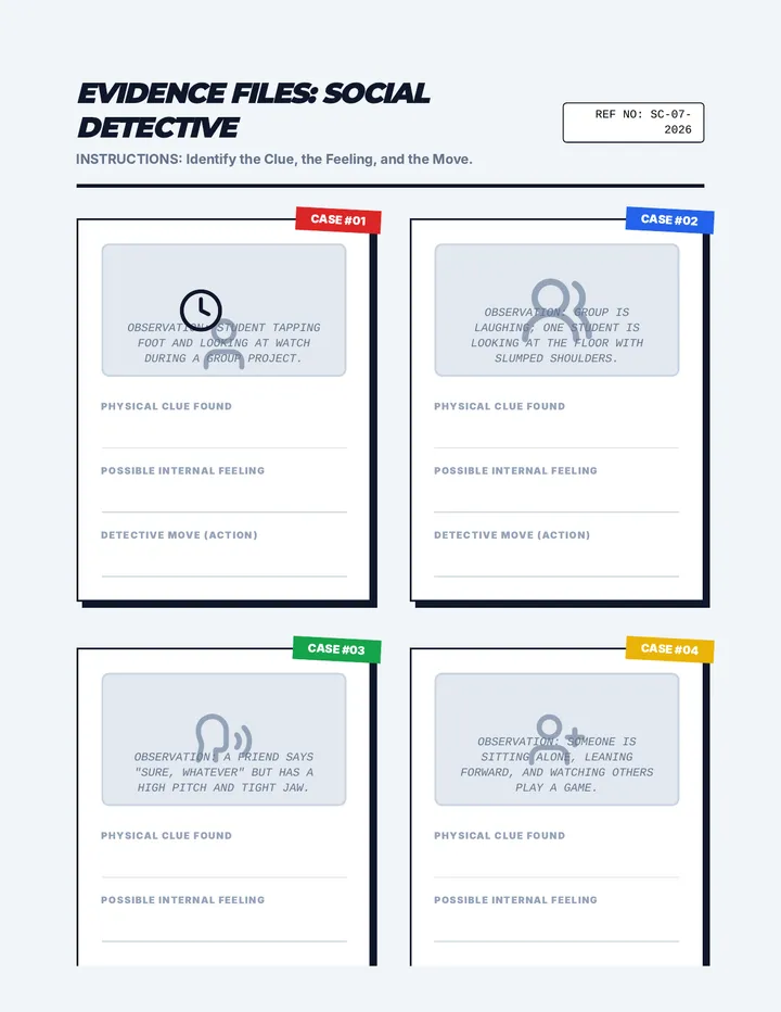 Social Detective Photo Cards