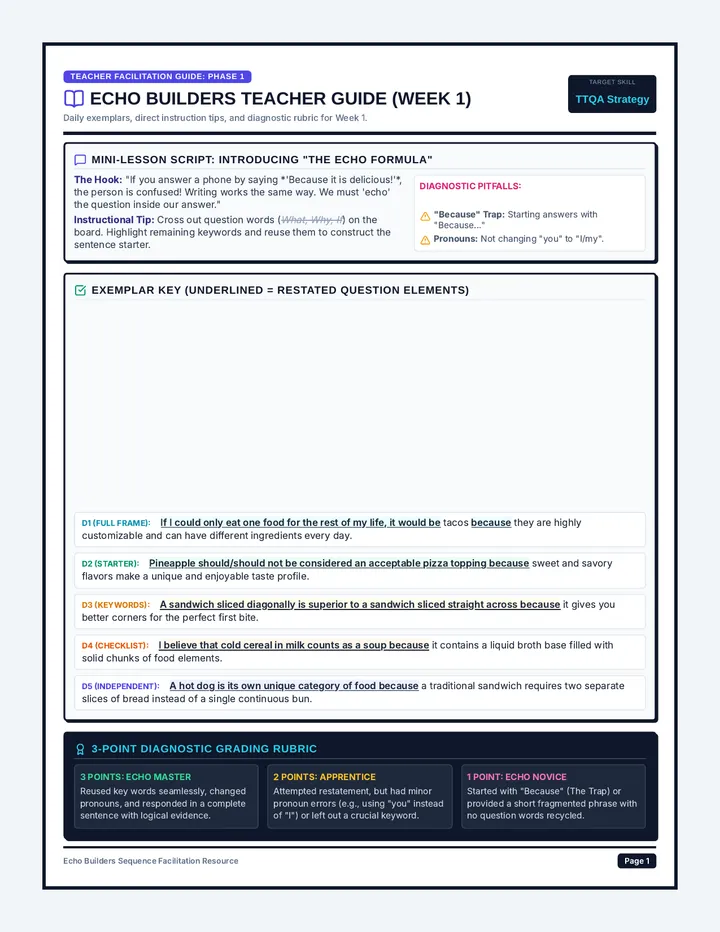 Echo Builders Teacher Guide Phase 1