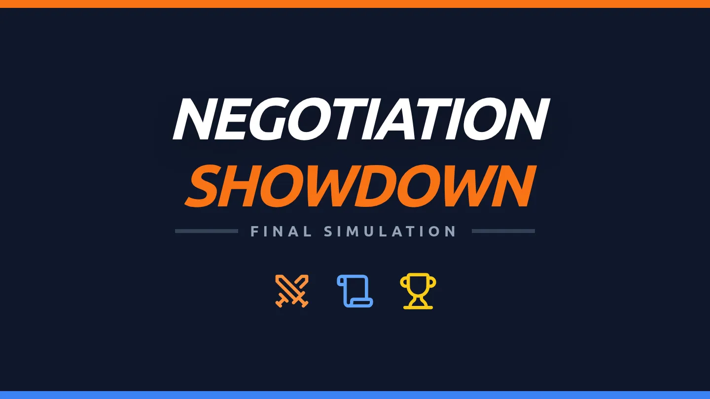 Negotiation Showdown Slides