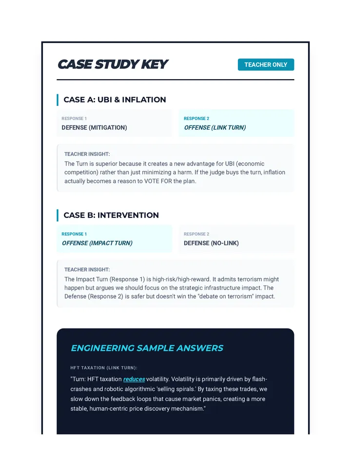 Strategic Turn Answer Key