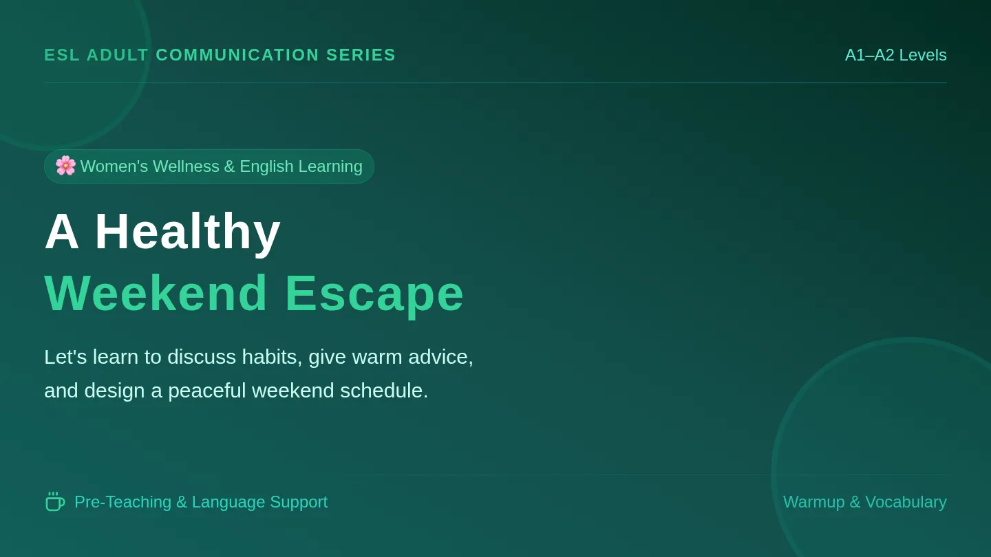 Escape Vocabulary Slides