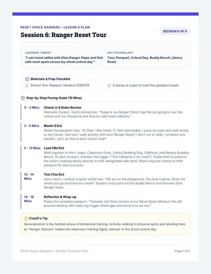 Session 6 Lesson Plan