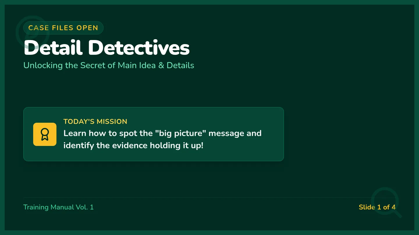 Detail Detectives Slides