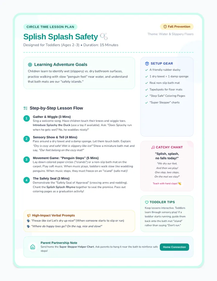 Splish Splash Lesson Guide