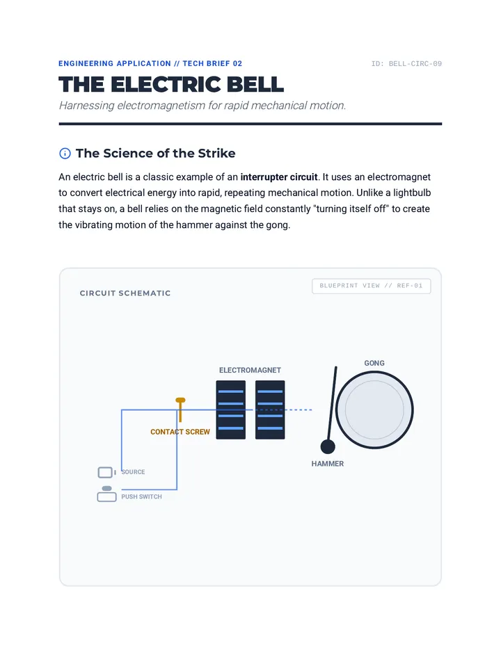 Electric Bell Blueprint Handout