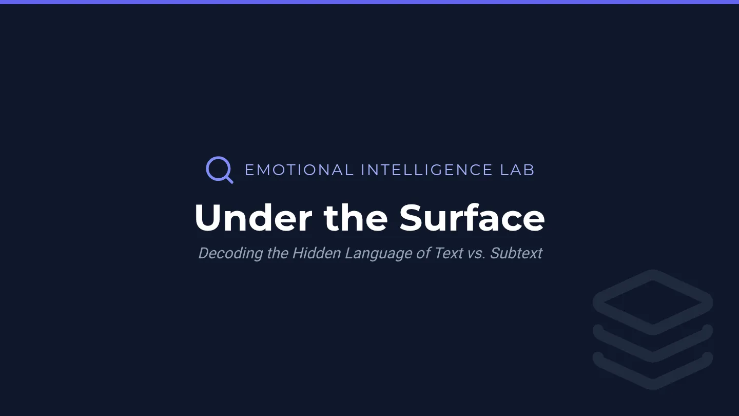 Under the Surface Slides